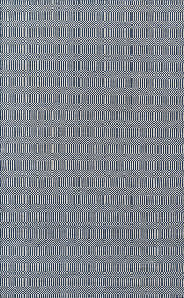 Holden Navy Handwoven Area Rug, Newton NWT-1 3'6" X 5'6"