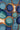 Blue area rug 3'6" X 5 - styled in a living room