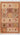 Red Geometric area rug 9' X 12' - styled in a living room