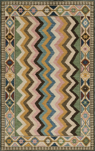 Momeni Nomad NOM-7 Multi Hand Knotted Area Rug, 5' X 8'