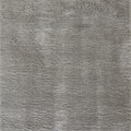Grey Shag area rug 5'3" X 7 - styled in a living room