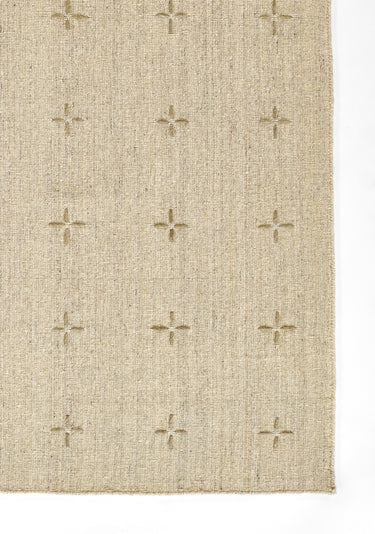 Tan area rug 2 3'6 - close-up of pattern and texture