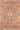 Red Medallion area rug 8' X 10' - styled in a living room