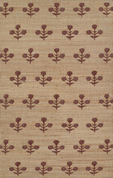 Erin Gates Orchard 70% Jute 20% Wool 10% Cotton Rust Area Rug, 5' X 8'