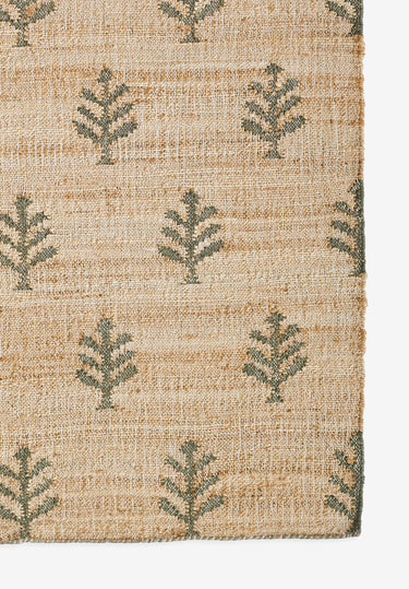 Natural Contemporary area rug 8' X 10' - close-up of pattern and texture