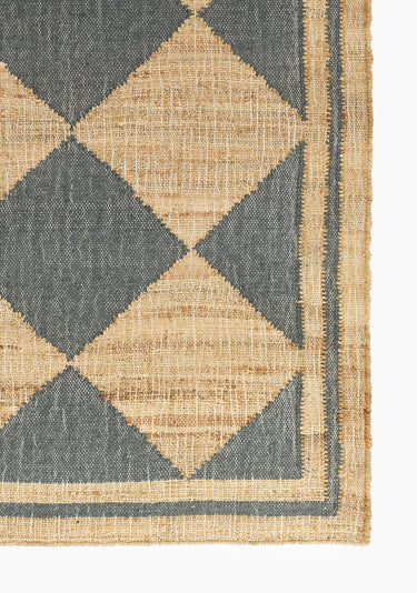 Blue Diamond area rug 8' X 10' - close-up of pattern and texture