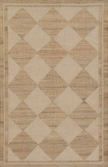 Orchard ORC-5 Block Black & Ivory Handwoven Checkered Jute Wool Area Rug – Indoor Rug