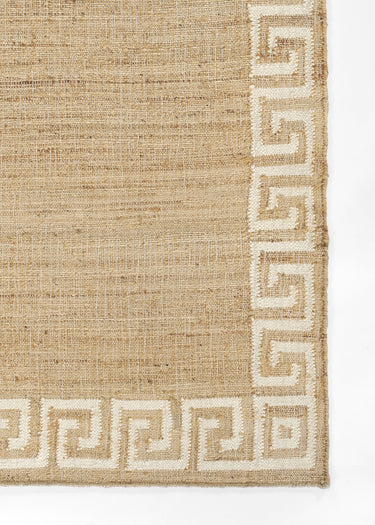 Ivory area rug 5' X 8' - close-up of pattern and texture