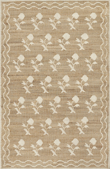 Orchard Ivory Area Rug - ORC-9 Handwoven, 3'6" X 5'6"