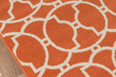 Orange Contemporary Area Rug - AR6042