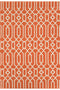 Orange Geometric Area Rug - AR2032