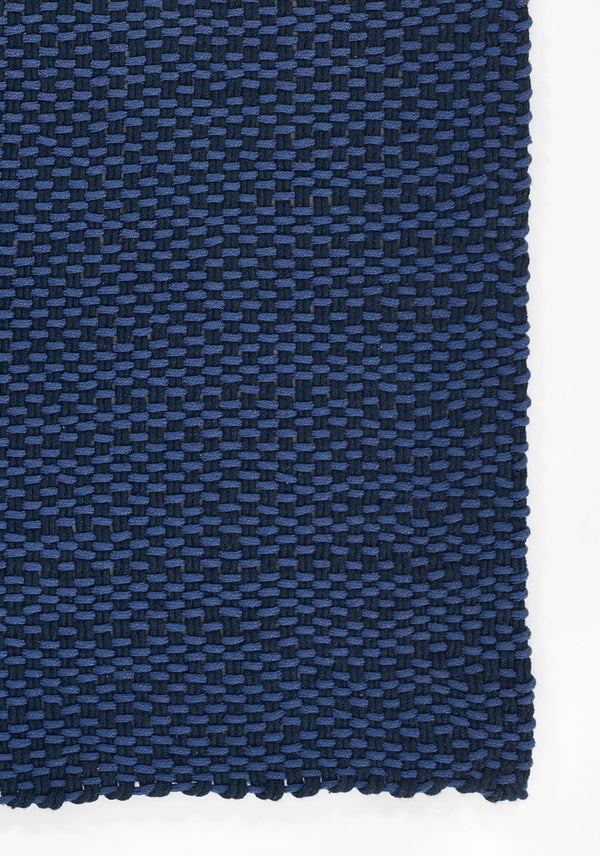 Blue Paracord Hand Woven Area Rug, 8' X 10' lifestyle