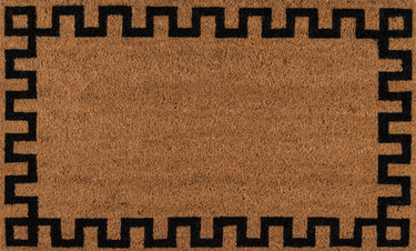 Greek Key Natural Handwoven Area Rug, Park PAR-4 1'6" X 2'6"