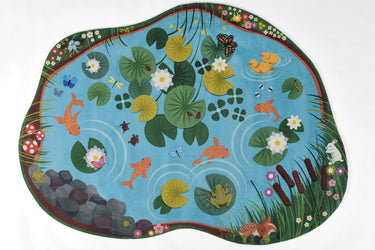 Momeni PLY-1 Pond Area Rug, Blue 6' X 8'2"