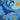 Playground PLY-3 Ocean Blue Round Area Rug by Momeni - 4' X 4' Round