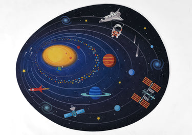 Playground Blue Area Rug - PLY-4 Machine - Made, 6' X 6'8"