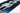 Blue Polyester area rug 2'4" X 7 - styled in a bedroom