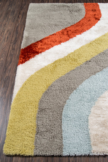 Multi area rug 2'3" X 7 - close-up of pattern and texture