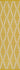 Yellow Stripe area rug 2' X 3' - detail shot showing pile and weave