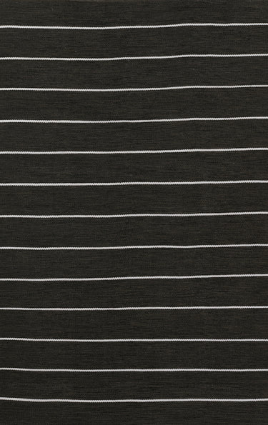 Erin Gates River 100% Pet/recycled Plastic Black Area Rug, 8'6" X 11'6"