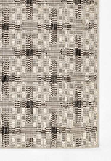 Ivory Contemporary area rug 8' X 10' - close-up of pattern and texture