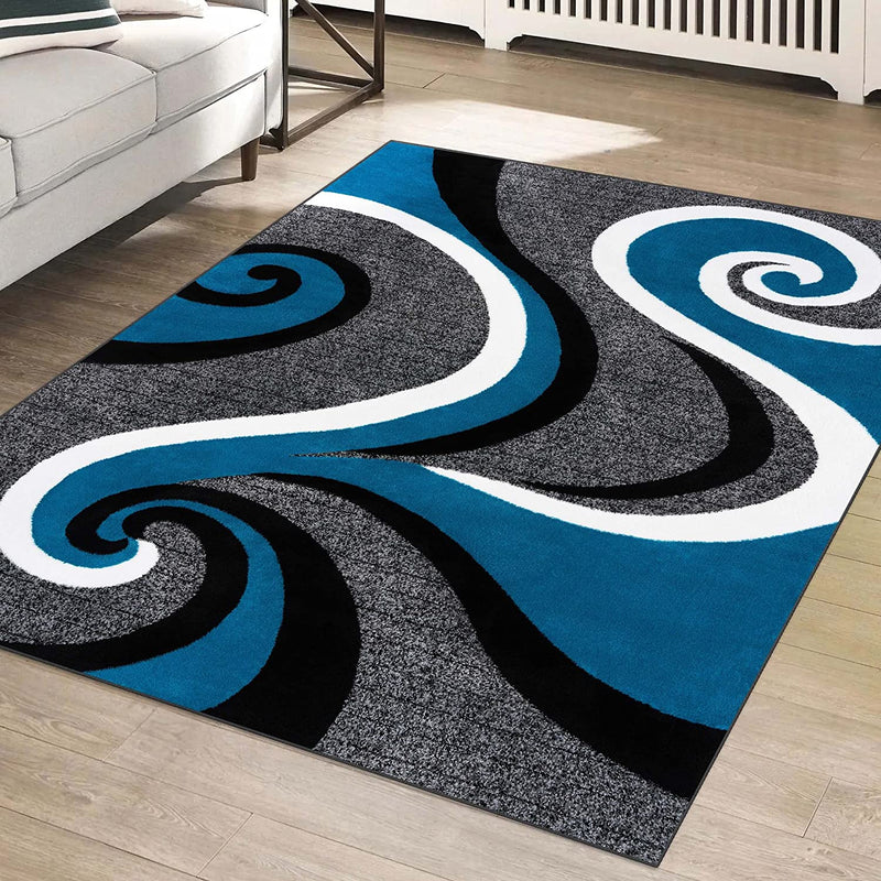 Modern Swirl Design Carpet for Living Room Luxury Home Decor Sofa Table Large Area Rugs Bedrooms Children's Play Mat Alfombra