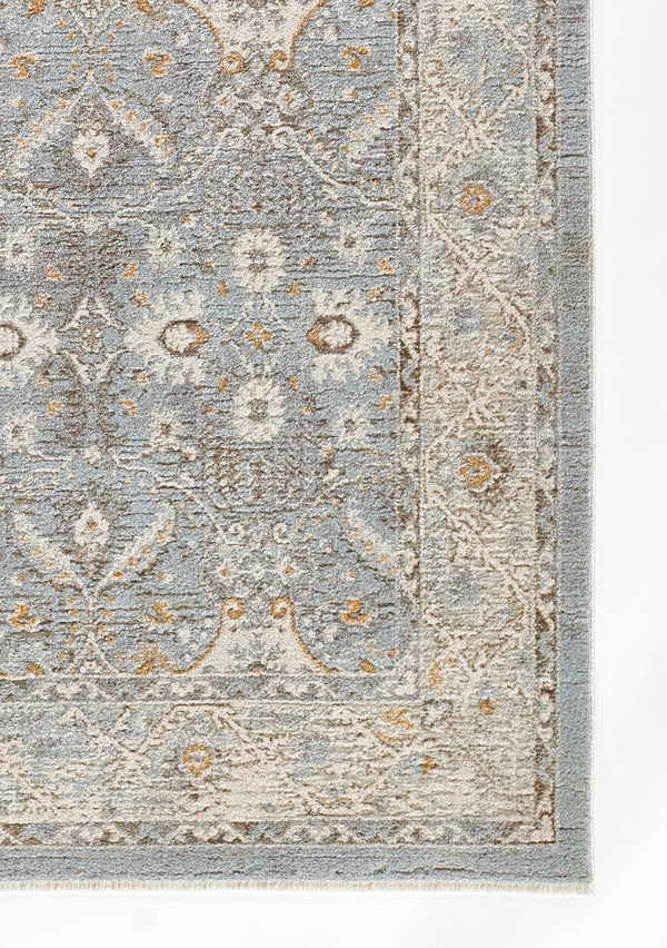 Samira Blue Runner Rug - SAM-2 Machine - Made, 2'3