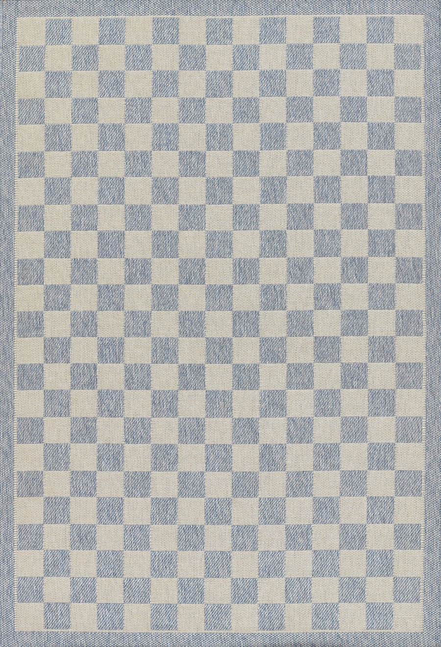 Erin Gates SAY-3 Check Area Rug, Blue 2' X 3'