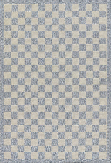 Erin Gates Saybrook 100% Polypropylene Blue Runner Rug, 2'7" X 7'6" Runner