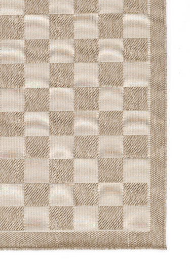Grey Polypropylene area rug 3'3" X 5 - close-up of pattern and texture
