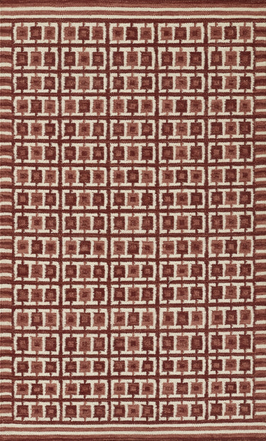 Momeni Scandi SCN-2 Red Handwoven Area Rug, 5' X 8'