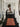 Orange area rug 8' X 10' - overhead flat lay view