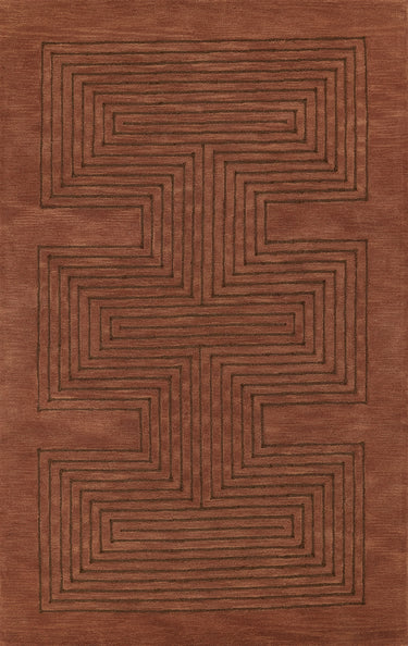 Momeni Simba 100% Wool Copper Area Rug, 8' X 10'