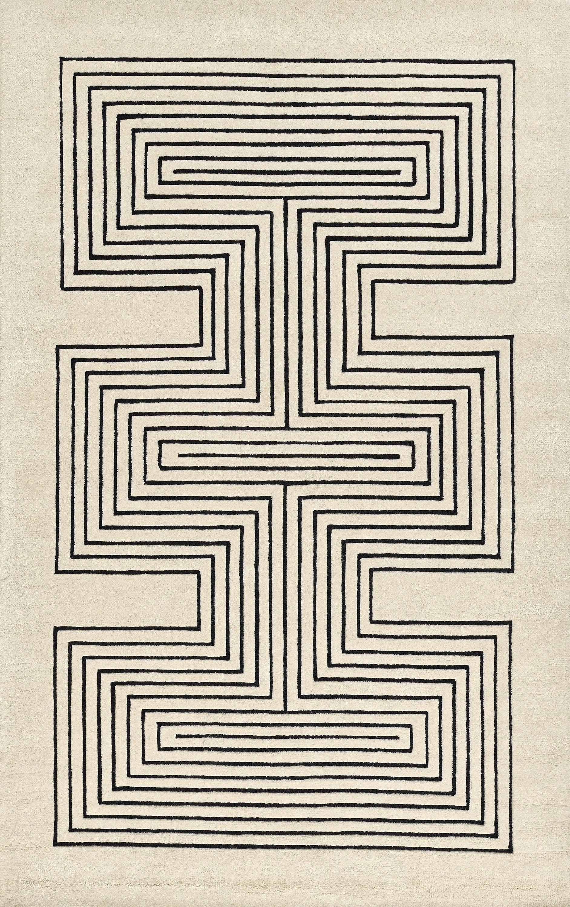 Simba Runner Runner Rug - White Wool, 2.5x8 | RugKnots