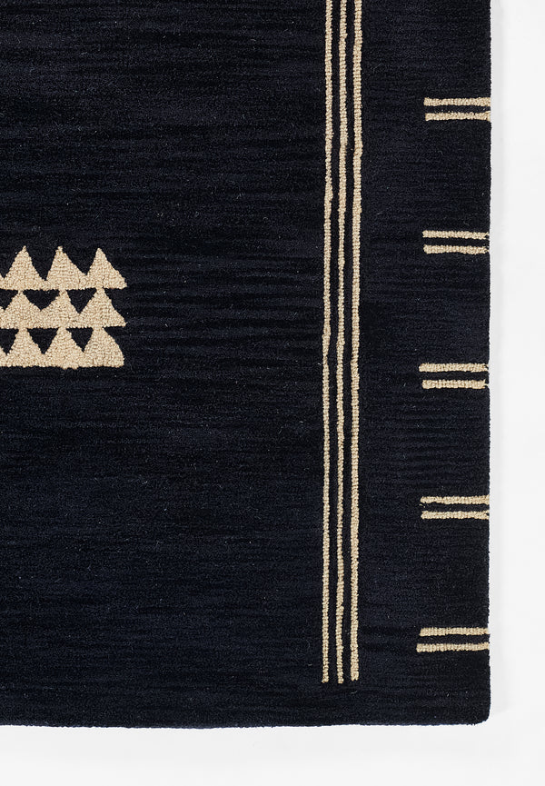 Simba Navy Geometric Area Rug by Momeni - 5' X 8' lifestyle