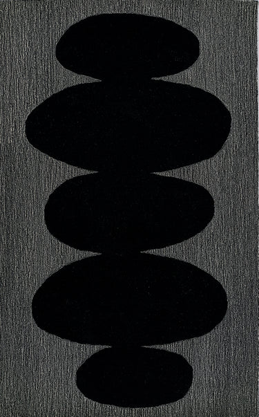 Momeni Simba 100% Wool Black Area Rug, 2' X 3'