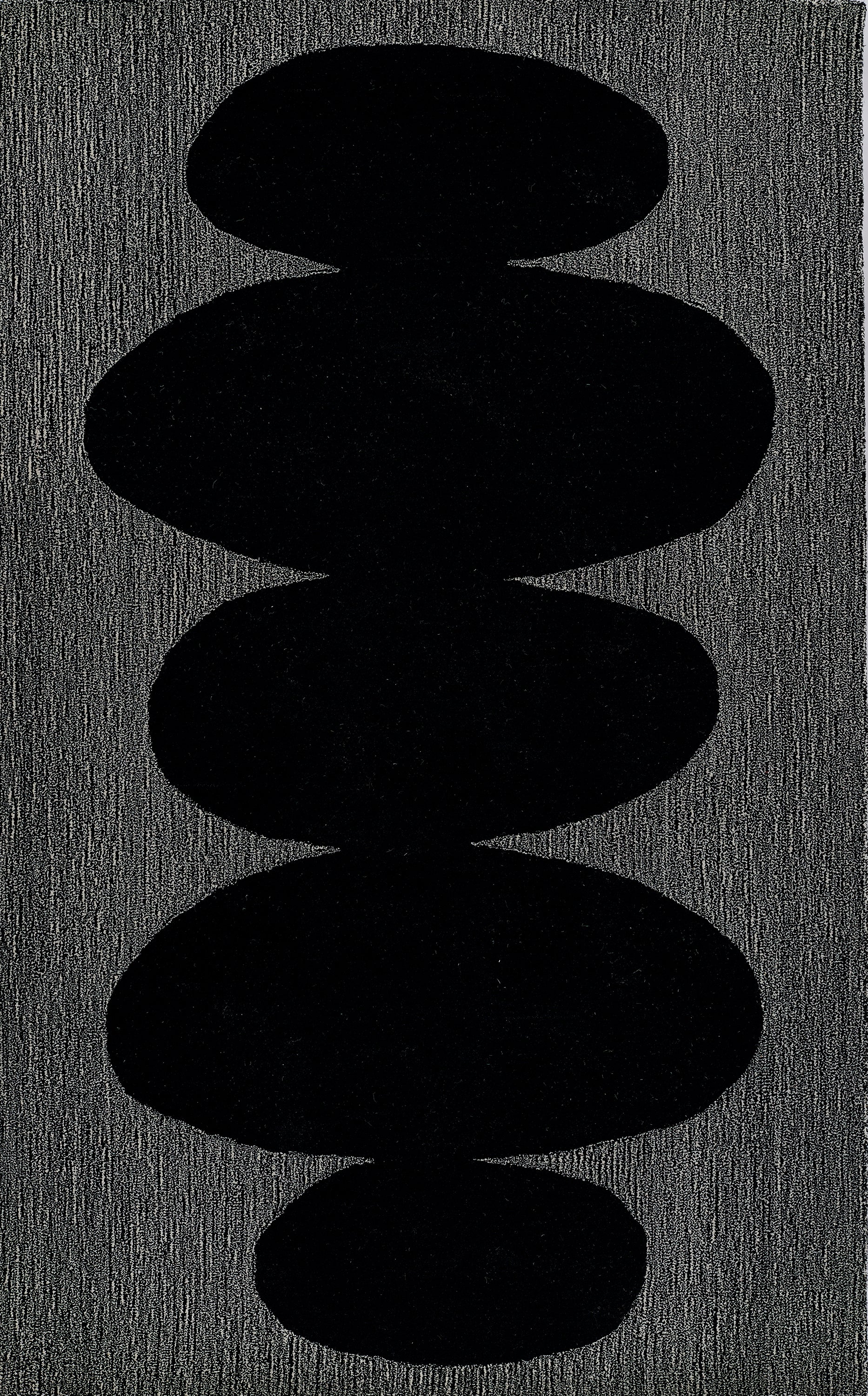 Geometric Black Rug, Simba 9x12 | RugKnots