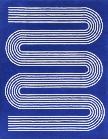 Momeni SIM12 Runner Rug, Cobalt 2'6" X 8' Runner