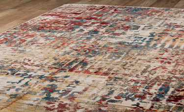 Polypropylene area rug 2'3" X 8 - close-up of pattern and texture