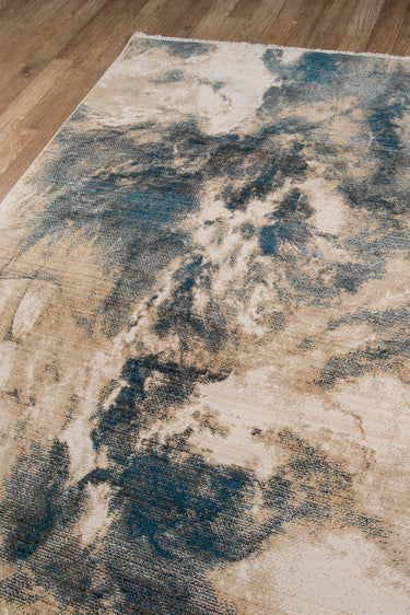 Multi Abstract area rug 7'6" X 9 - close-up of pattern and texture