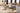 Multi Abstract area rug 7'6" X 9 - styled in a dining room