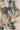 Multi Abstract area rug 7'6" X 9 - styled in a living room