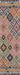 Multi Stripe area rug 5' X 8' - detail shot showing pile and weave