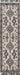Grey Southwestern area rug 9' X 12' - detail shot showing pile and weave
