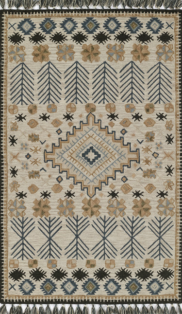 Momeni Tahoe 100% Wool Ivory Area Rug, 7'6" X 9'6"