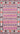 Pink Southwestern area rug 2' X 3' - styled in a living room