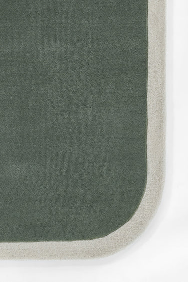 Green area rug 8' X 10' - close-up of pattern and texture