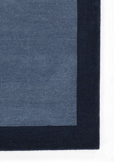 Blue area rug 2 3'6 - close-up of pattern and texture