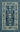 Blue area rug 1 2' X 3 - styled in a living room