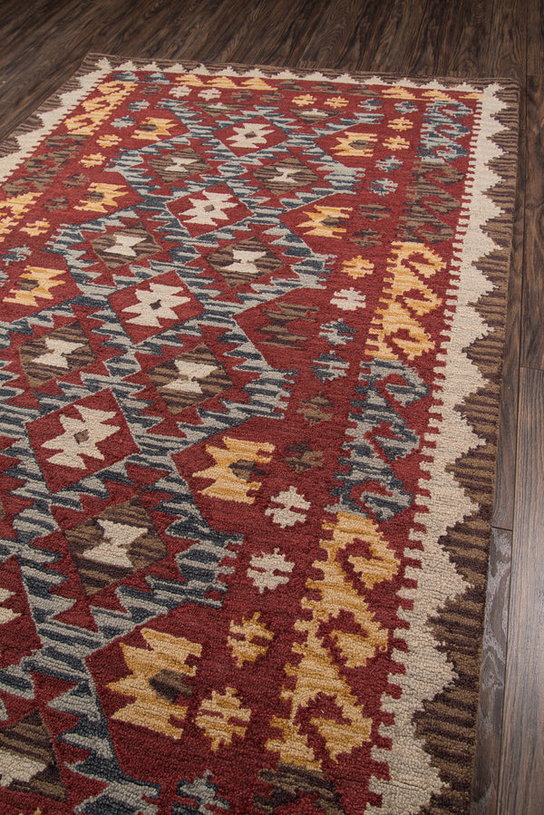 Floral Red Area Rug, Tangier 5' X 8' lifestyle